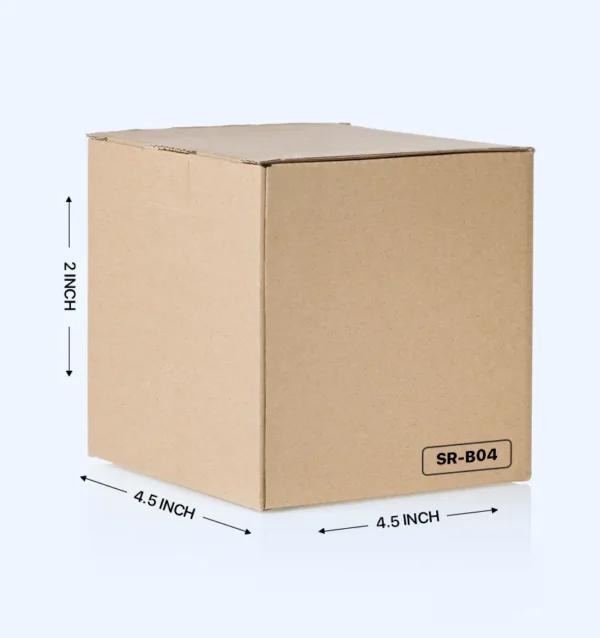 4.5in x 4.5in x 2in 3 Ply Brown Corrugated Box